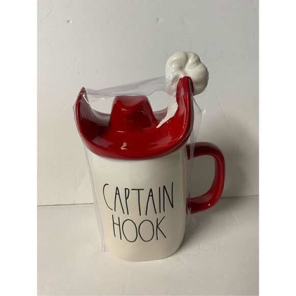 Rae Dunn Disney Captain Hook Mug with lid - Picture 3 of 6